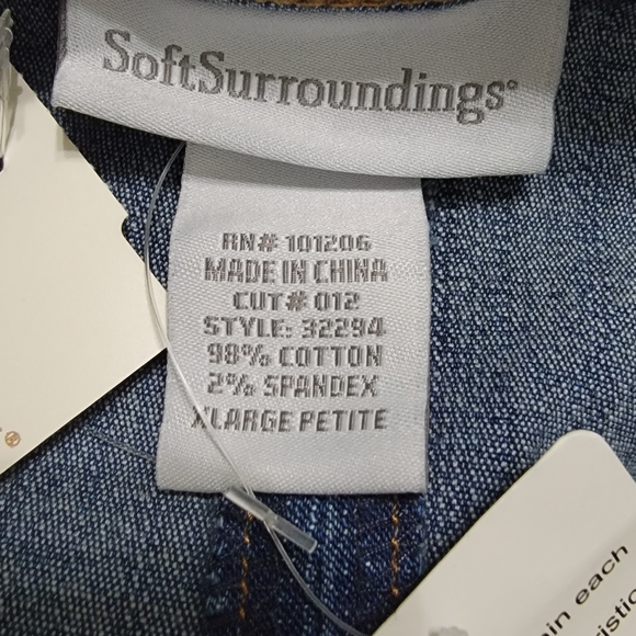 Soft Surroundings Denim Pleated Skirt - Picture 8 of 9